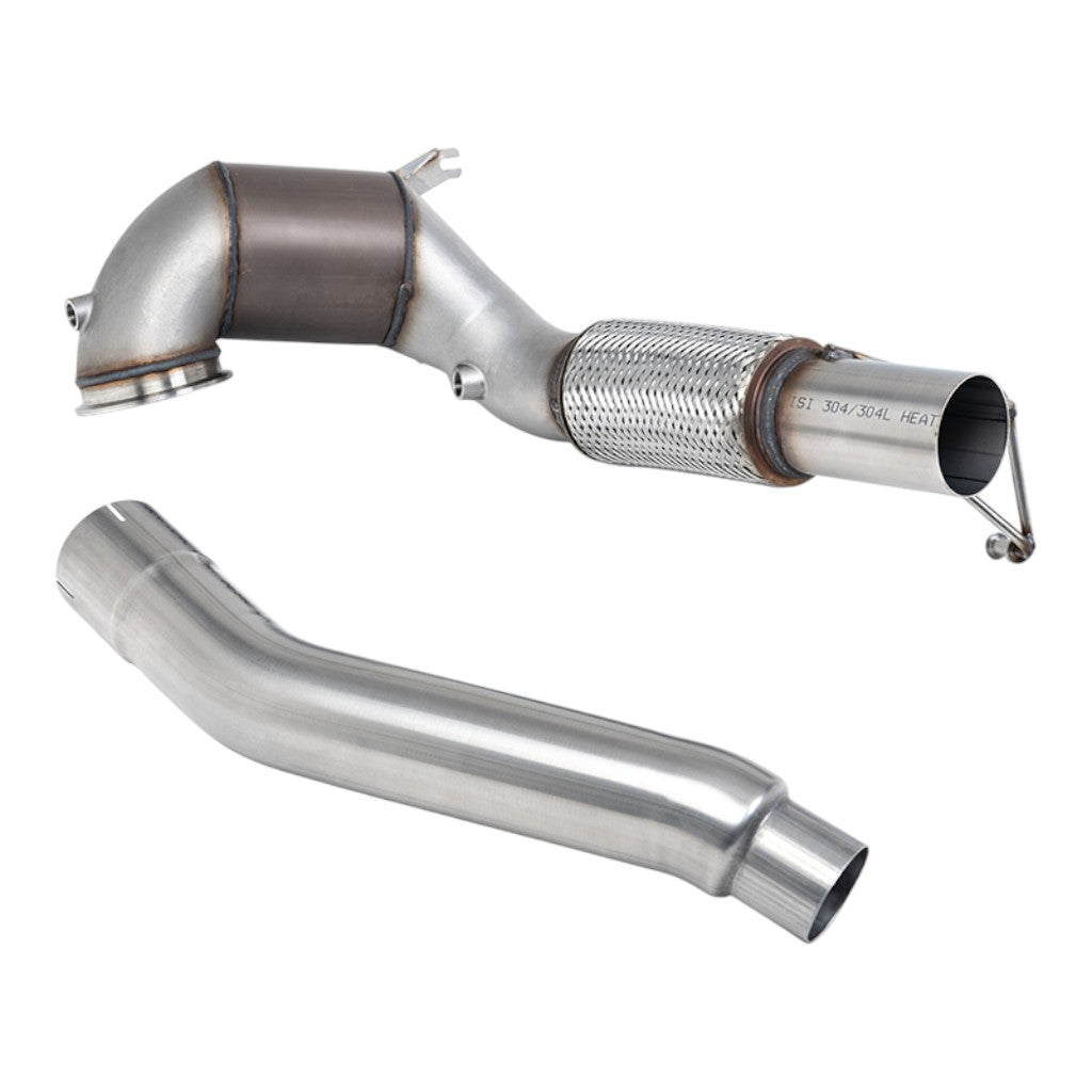 MILLTEK SSXVW762 Даунпайп з каталізатором, 3.7" (No CEL) для VW Golf GTI (MK8) Non GPF 2021- Photo-0