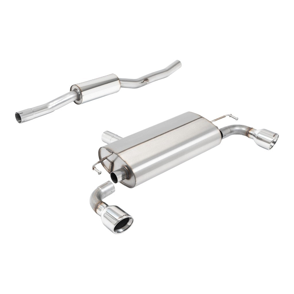 MILLTEK SSXVW773 Вихлопна система Cat-Back, 2.5" (насадки Jet-100 загнуті всередину) для VW Golf R32 (MK4) Photo-0