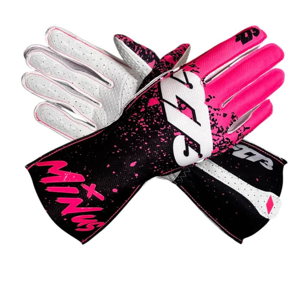 MINUS273 DRIPV3-HPBW-XS Рукавички для картингу Drip V3, Рожевий / Чорний / Білий, Розмір XS Photo-0