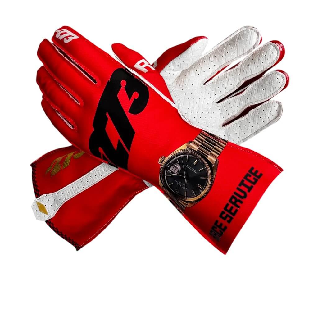 MINUS273 RS-RG-2XS Рукавички для картингу M273 x RS, Червоний/ Сірий, Розмір 2XS Photo-0