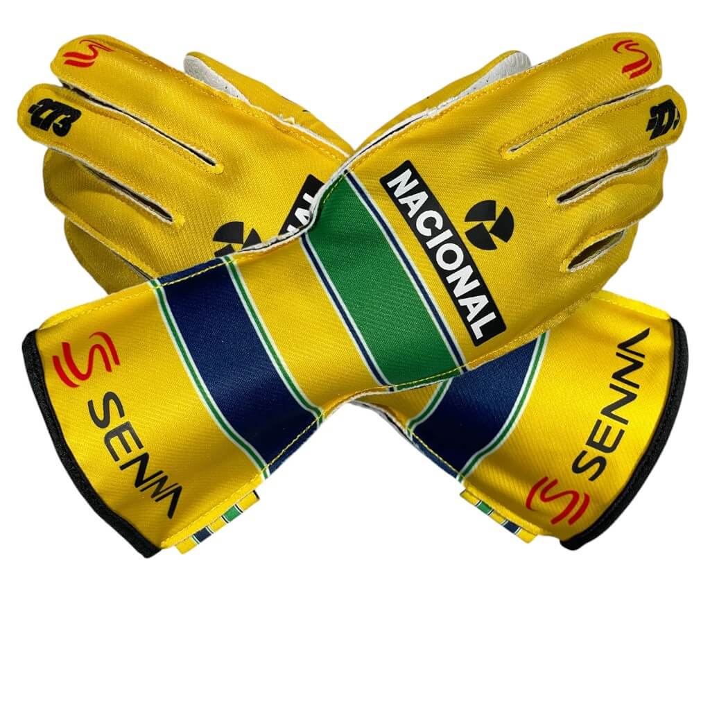 MINUS273 SENNA-YGB-S Рукавички для картингу Senna, Жовтий / Зелений / Синій, Розмір S Photo-0