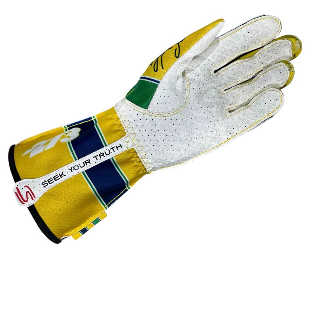 MINUS273 SENNA-YGB-M Рукавички для картингу Senna, Жовтий / Зелений / Синій, Розмір M Photo-1