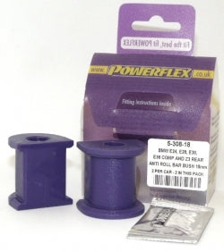 POWERFLEX PFR5-308-18 Задня дуга кріплення - 18 мм x2 для BMW E30 3 серії Photo-0