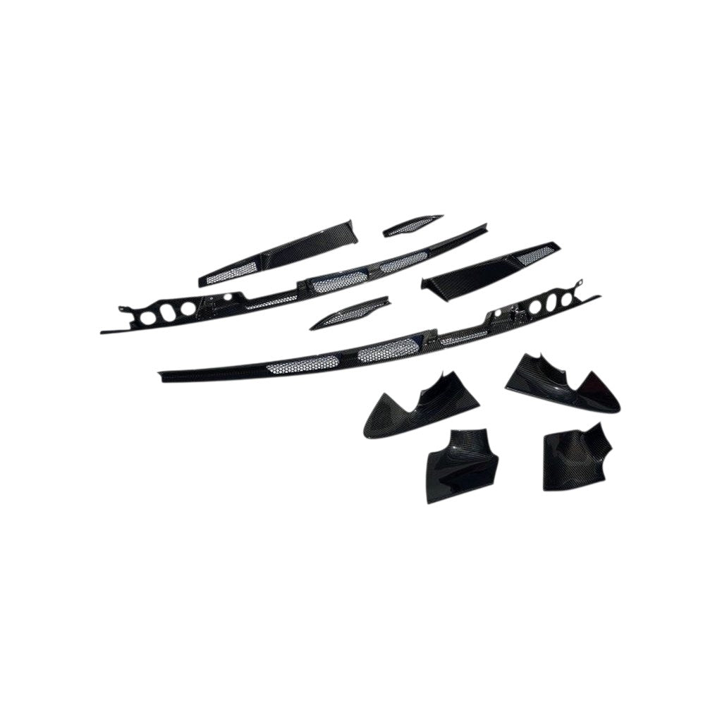NOVITEC C6 750 64 Бокові повітрозабірники, видимий карбон, 10 шт для MCLAREN 750S Coupe 2023– Photo-0