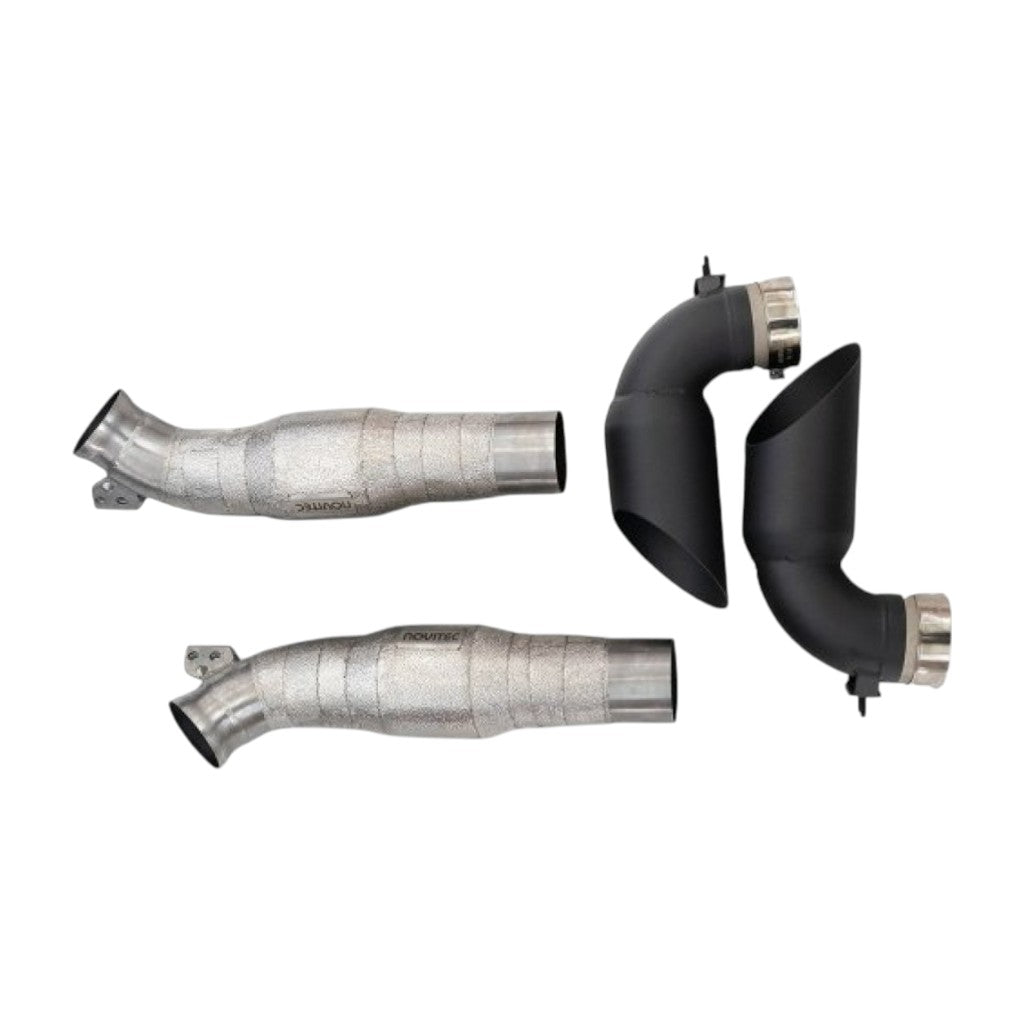 NOVITEC F1 812 50 Вихлопна система без регулювання заслінок, Inconel із золотим покриттям для FERRARI 812 Competizione 2021-2023 Photo-0