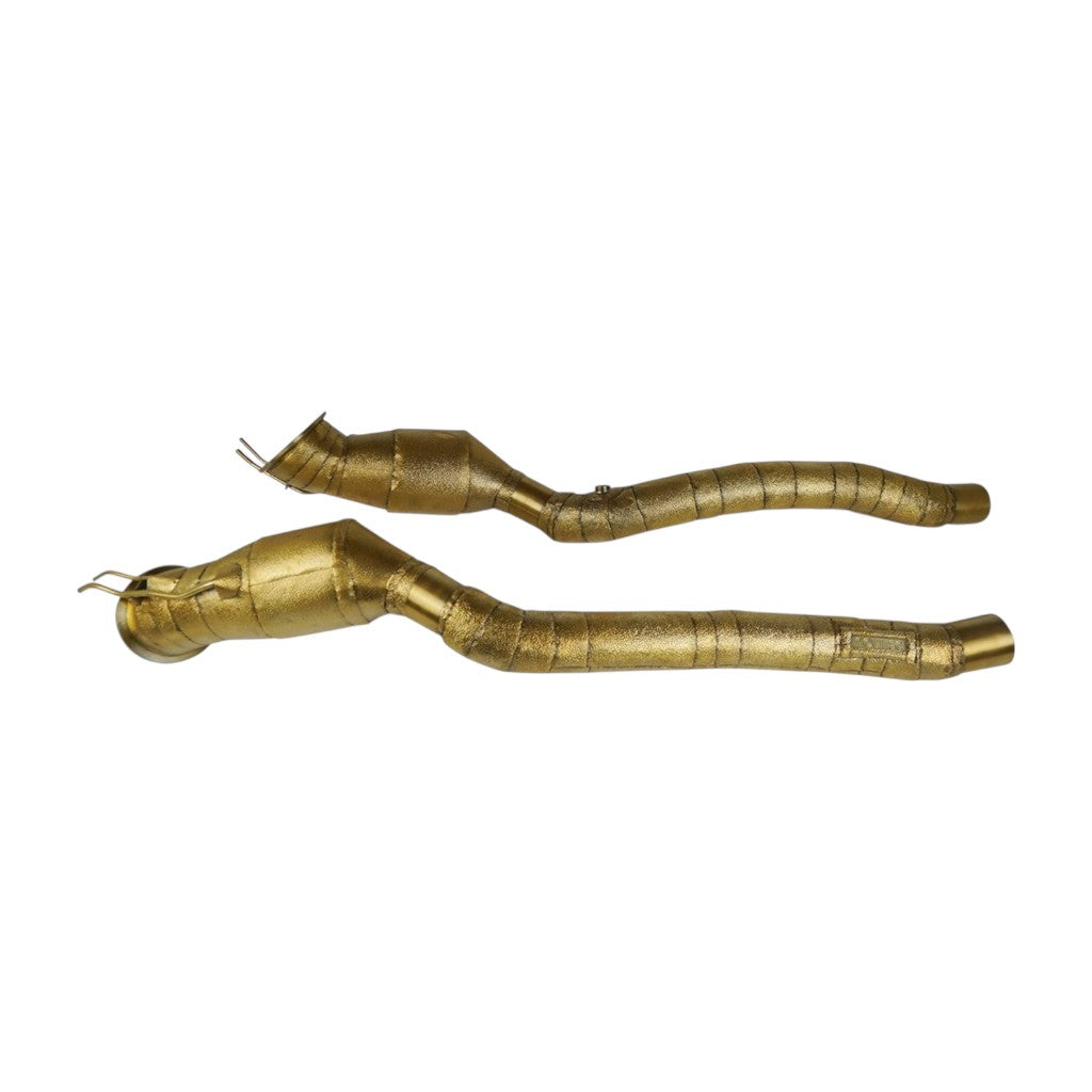 NOVITEC F1 812 76 Спортивні металеві каталізатори, позолочені (для авто з OPF), 2 шт для FERRARI 812 Superfast / Competizione / GTS 2017-2024 Photo-0