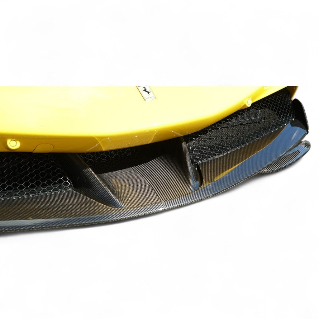 NOVITEC F6 090 31 Центральна частина переднього бампера для авто без передньої камери, видимий карбон для FERRARI SF90 2019- Photo-1