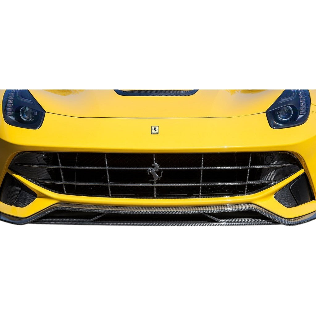 NOVITEC F6 222 38 Кріплення накладки переднього спойлера, видимий карбон для FERRARI F12 2012-2017 Photo-1