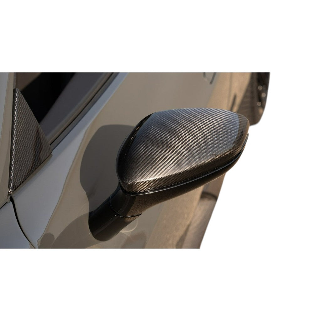 NOVITEC F6 296 21 Кришка корпусу дзеркала, видимий карбон для FERRARI 296 2021- Photo-1