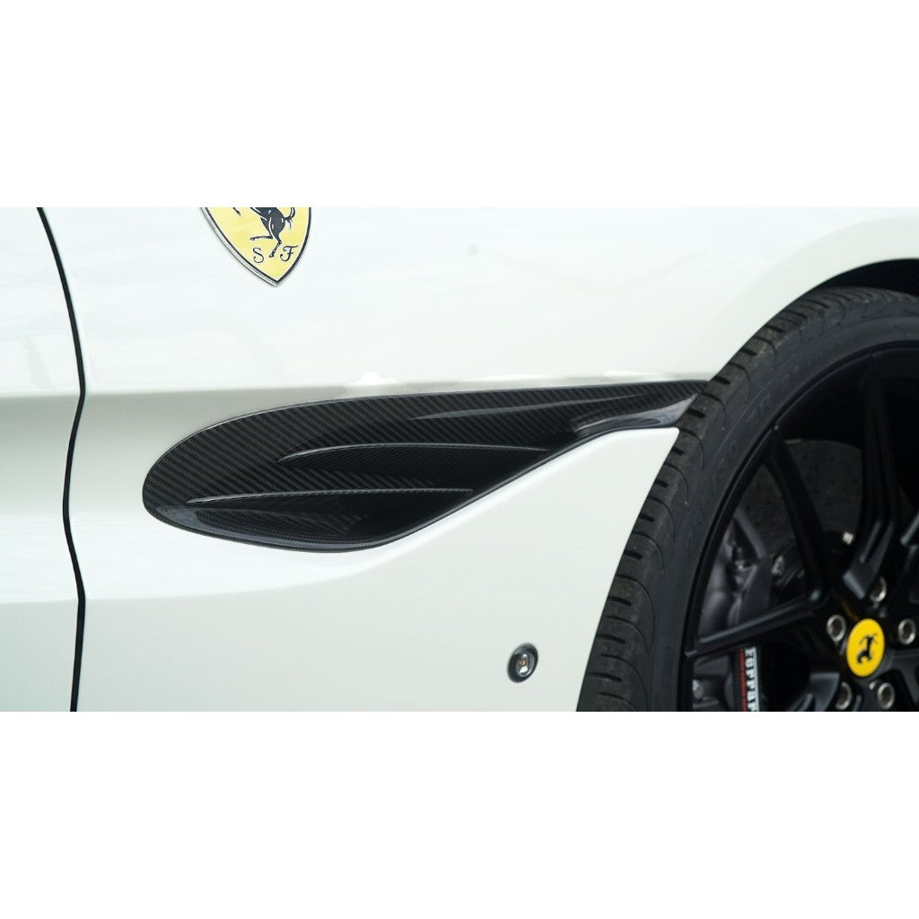 NOVITEC F6 333 44 Повітрозабірник переднього крила, видимий карбон для FERRARI Portofino / Portofino M 2017-2023 Photo-1