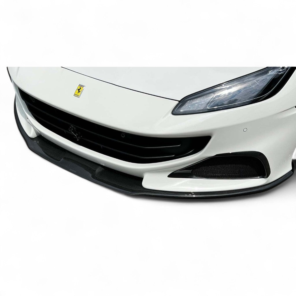 NOVITEC F6 333 48 Накладка переднього спойлера, видимий карбон для FERRARI Portofino M 2020-2023 Photo-1