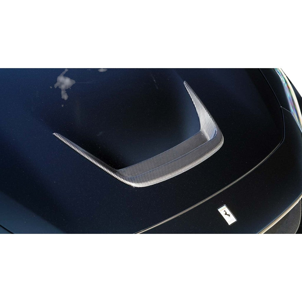 NOVITEC F6 444 35 Вставка кришки багажника, видимий карбон для FERRARI F8 2019- Photo-1