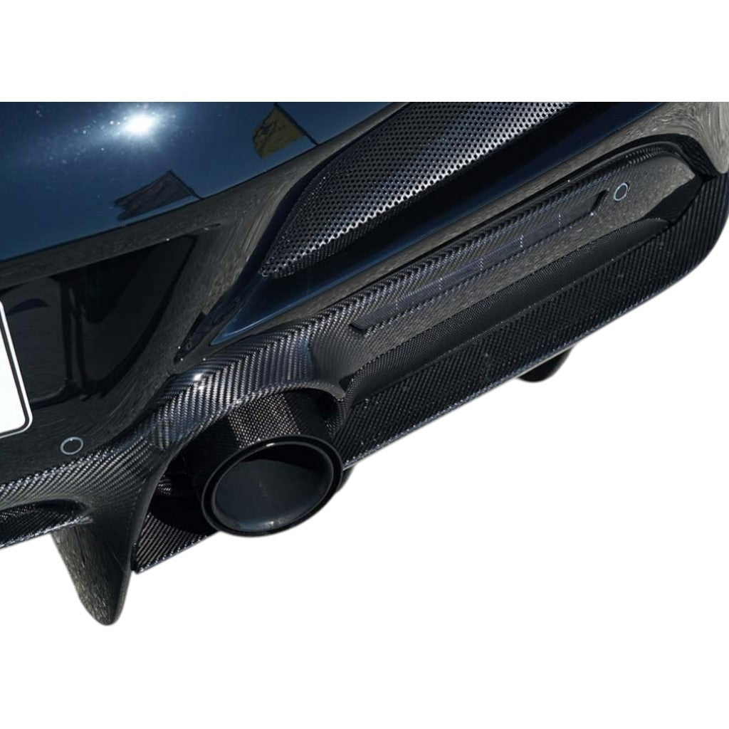 NOVITEC F6 444 36 Накладка на дифузор, видимий карбон для FERRARI F8 2019- Photo-1