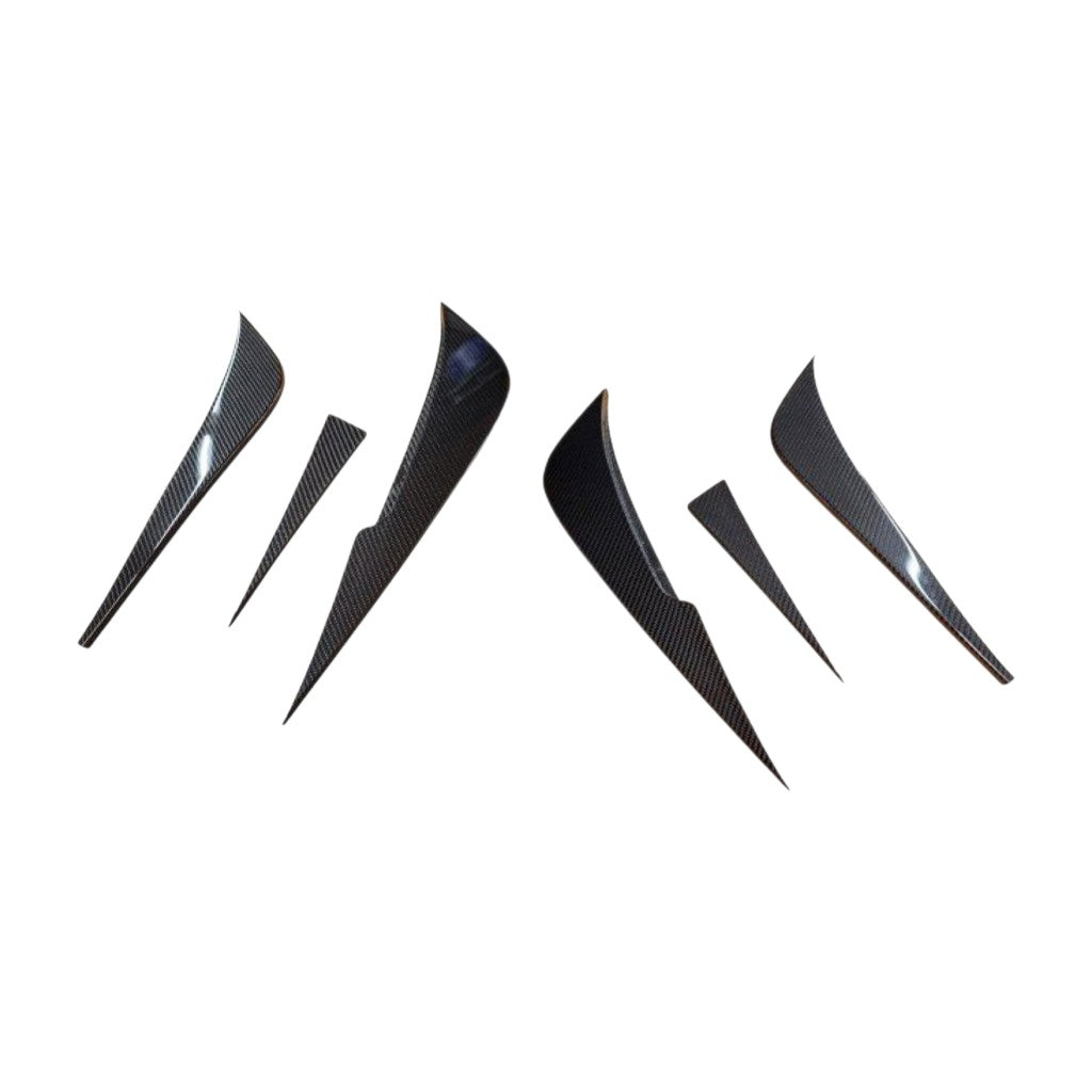 NOVITEC F6 444 55 Ребра дифузора, видимий карбон для FERRARI F8 2019- Photo-0