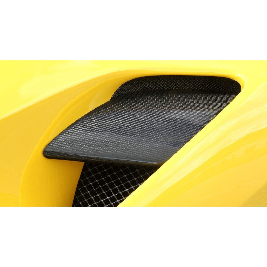 NOVITEC F6 488 39 Накладки на повітроводи бічних стінок, видимий карбон для FERRARI 488 2015-2019 Photo-1