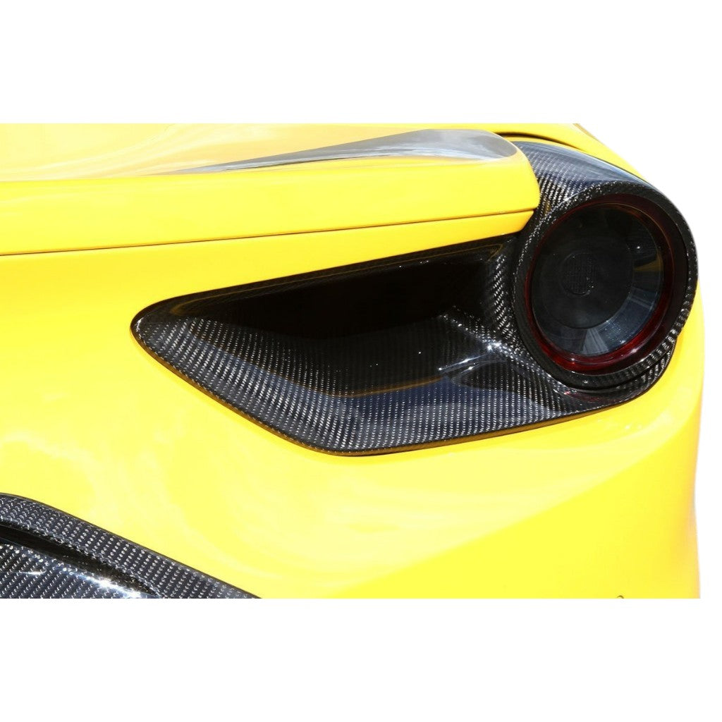 NOVITEC F6 488 50 Бічні задні димарі, видимий карбон для FERRARI 488 2015-2019 Photo-1