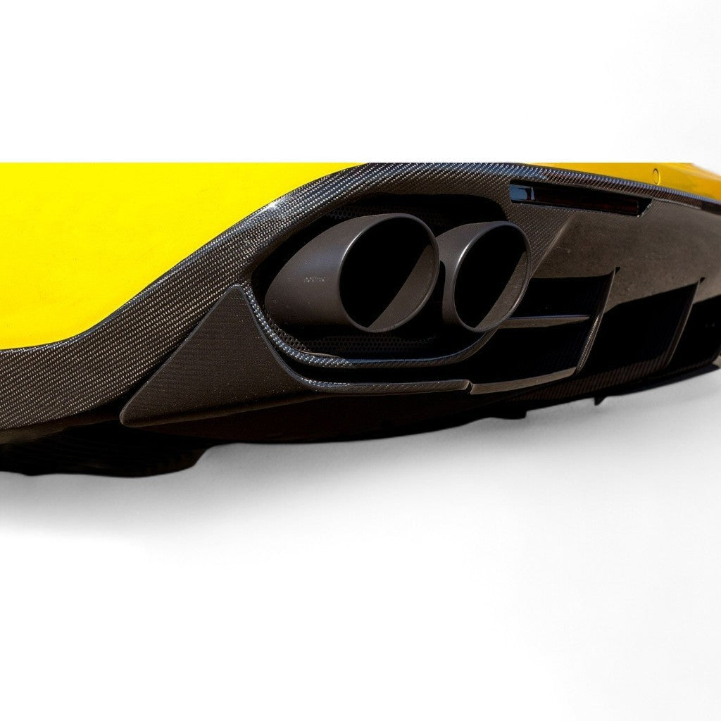 NOVITEC F6 888 79 Пороги для дифузора заднього бампера, видимий карбон для FERRARI California 2008-2017 Photo-1