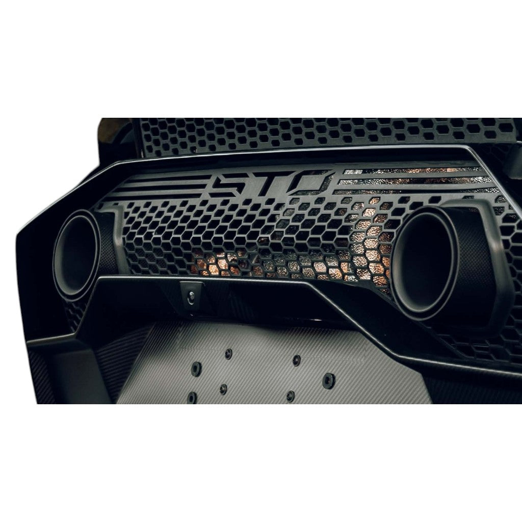 NOVITEC L1 222 33 Комплект насадок, позолочений глянсовий карбон, 2 шт для LAMBORGHINI Huracan STO 2021- Photo-1