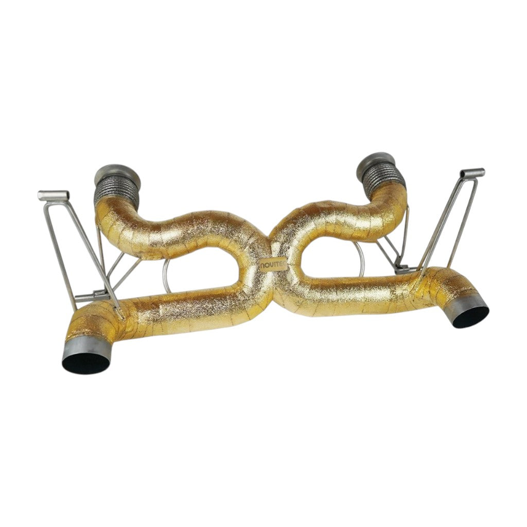 NOVITEC L1 222 75 Вихлопна система Race без регулювання заслінок, Inconel із золотим покриттям для LAMBORGHINI Huracan Evo / Tecnica / Performante / STO / Sterrato Photo-0