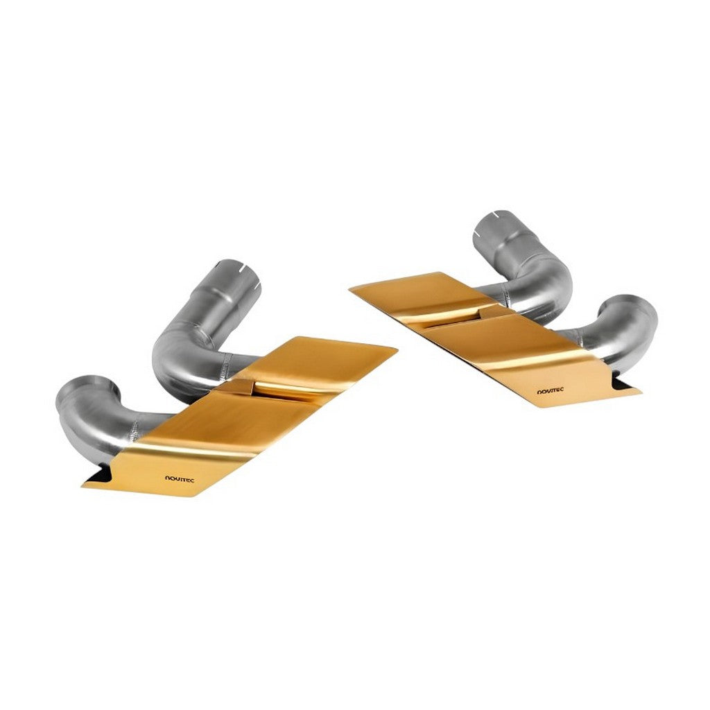 NOVITEC L1 333 95 Насадки вихлопу, позолочена нержавіюча сталь, 4 шт для LAMBORGHINI Urus SE 2024– Photo-0