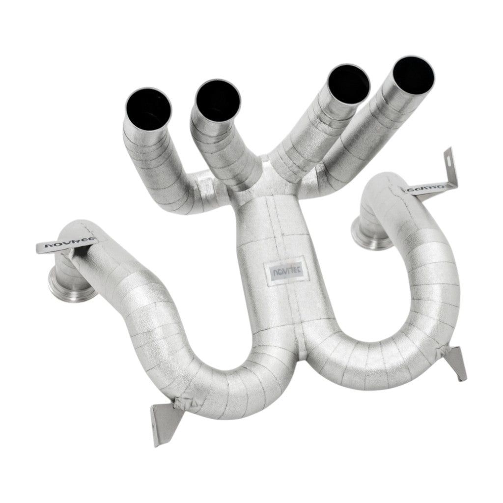 NOVITEC L1 444 31 Вихлопна система Race без регулювання заслінок, Inconel із золотим покриттям для LAMBORGHINI Revuelto 2023- Photo-0