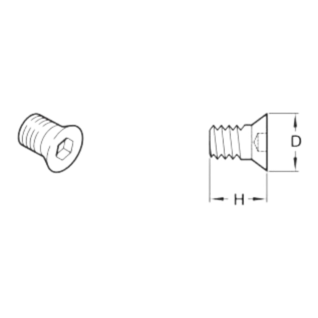 OHLINS 24633-02 Гвинтовий регулятор M4x0.7 (H=9мм, D=11.5мм) Photo-1