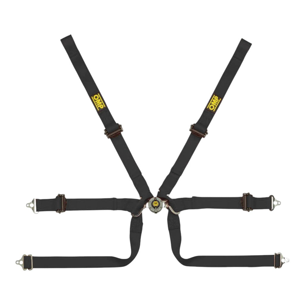 OMP DA0-0206-A01-071 Ремені безпеки Tecnica Formula 2", 6-точкові, FIA 8853-2016, чорний Photo-0