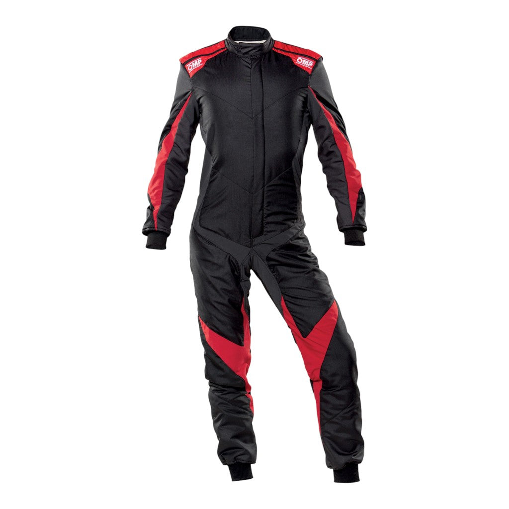 OMP IA0-1861-A01-073-60 Костюм для автоспорту One Evo X, FIA 8856-2018, Чорний / Червоний, Розмір 60 Photo-0