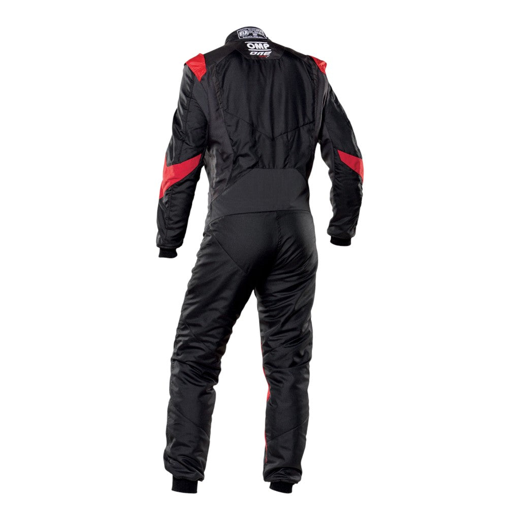 OMP IA0-1861-A01-073-54 Костюм для автоспорту One Evo X, FIA 8856-2018, Чорний / Червоний, Розмір 54 Photo-1