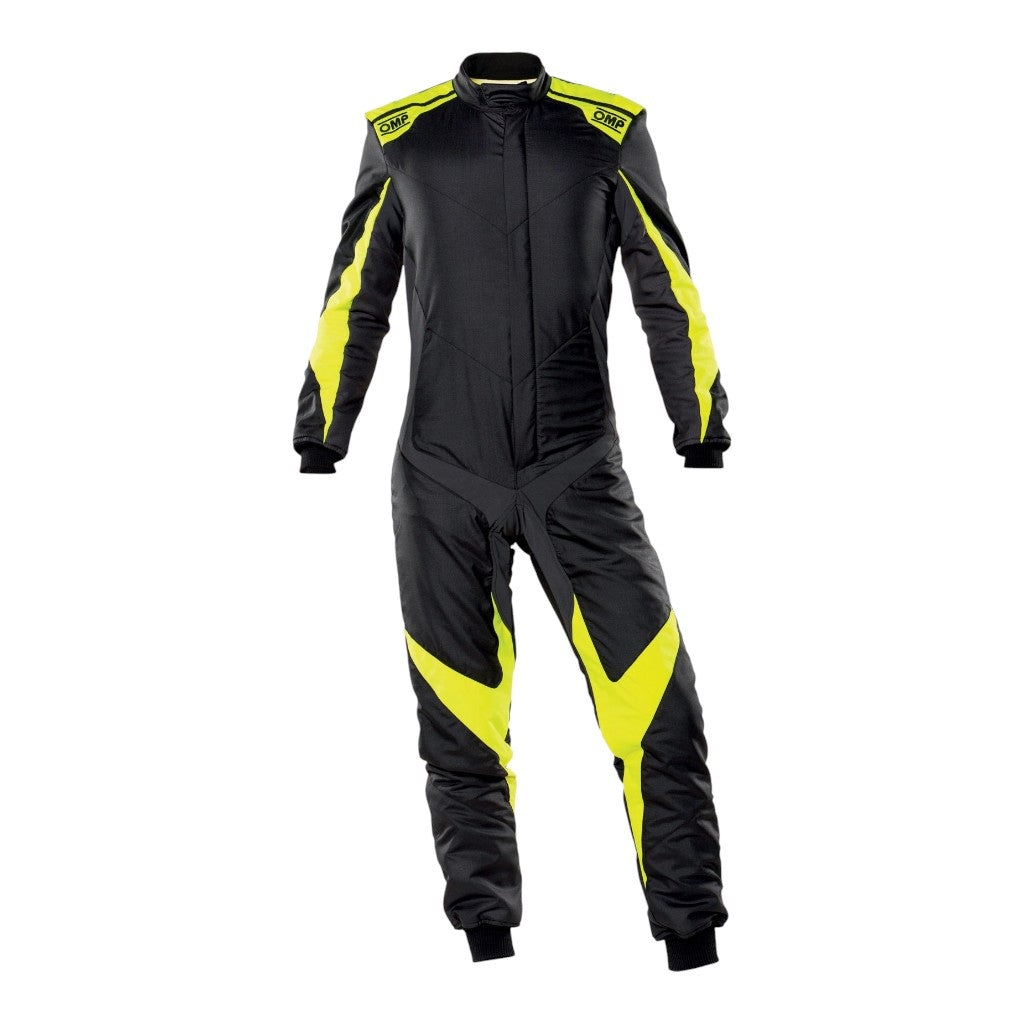 OMP IA0-1861-A01-178-56 Костюм для автоспорту One Evo X, FIA 8856-2018, Антрацит / Жовтий флуо, Розмір 56 Photo-0