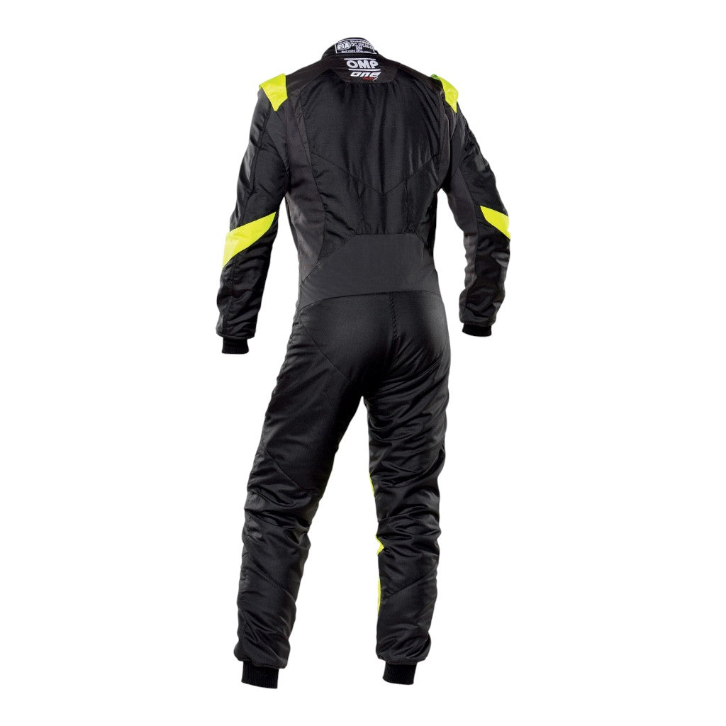 OMP IA0-1861-A01-178-56 Костюм для автоспорту One Evo X, FIA 8856-2018, Антрацит / Жовтий флуо, Розмір 56 Photo-1