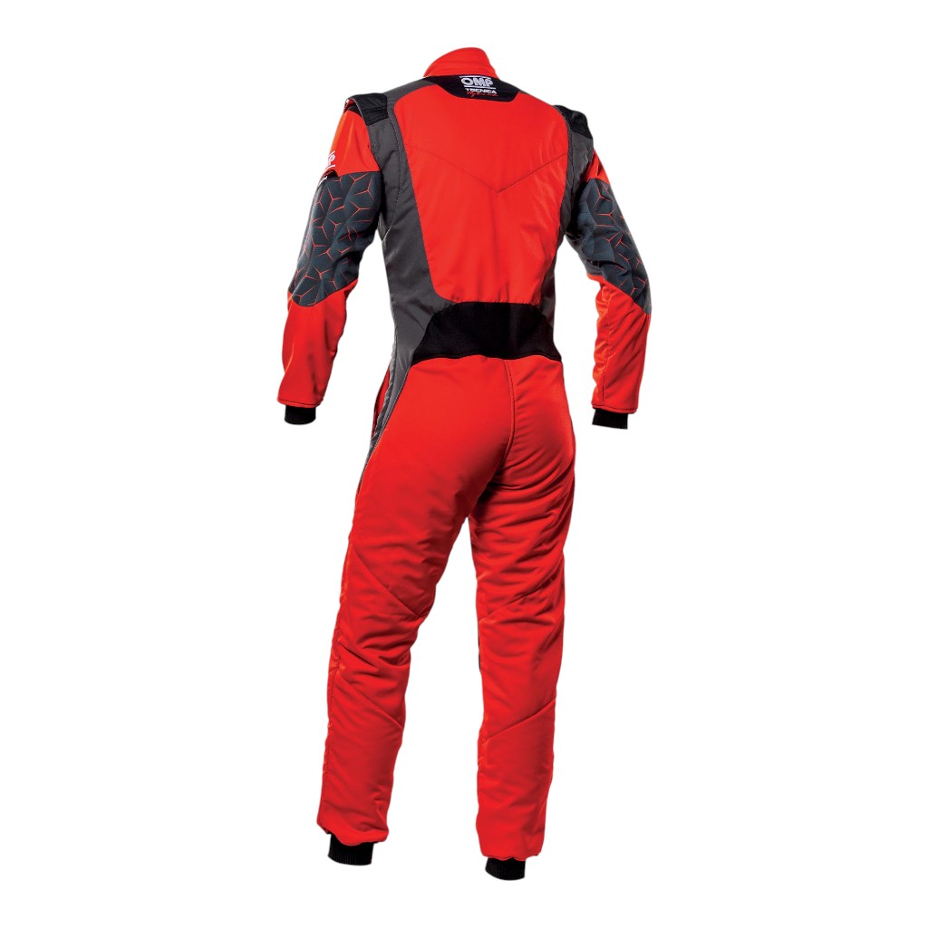 OMP IA0-1864-A01-060-60 Костюм для автоспорту Tecnica Hybrid, FIA 8556-2018, Червоний / Чорний, Розмір 60 Photo-1