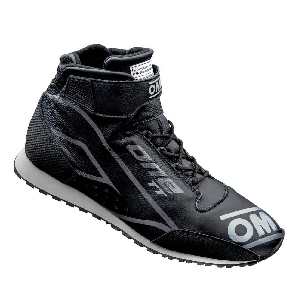 OMP IC0-0828-A01-071-41 Черевики для автоспорту для штурмана One TT, FIA 8856-2018, Чорний, Розмір 41 Photo-0