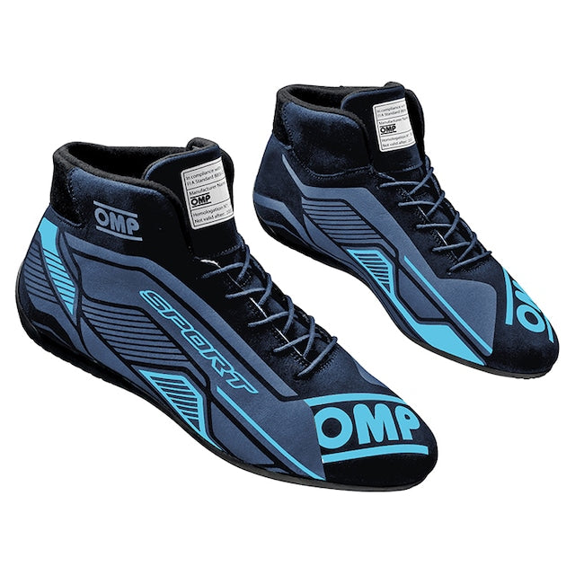 OMP IC0-0829-A01-275-38 Взуття OMP SPORT FIA 8856-2018 Чорний / Блакитний SZ. 38 Photo-1 