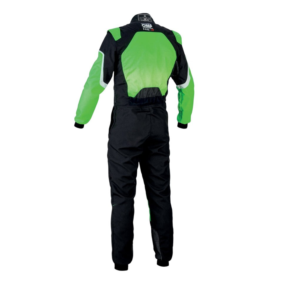 OMP KA0-1727-A01-274-48 (KK0172727448) Комбінезон для картингу KS-3, CIK, Зелений / Чорний, Розмір 48 Photo-1