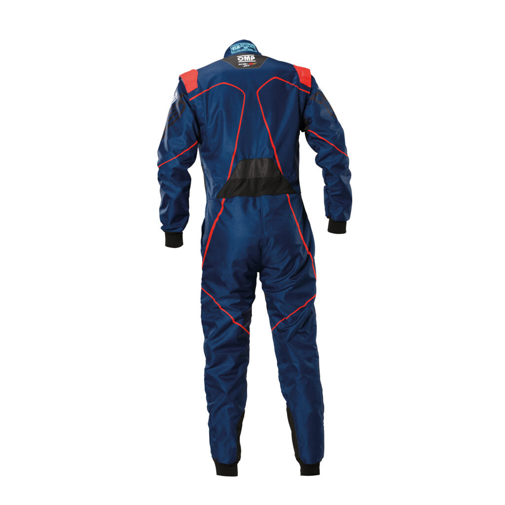 OMP KA0-1733-AK2-048-120 Костюм для картингу KS-3X Art для дітей, FIA 8877-2022, Синій / Червоний, Розмір 120 Photo-1