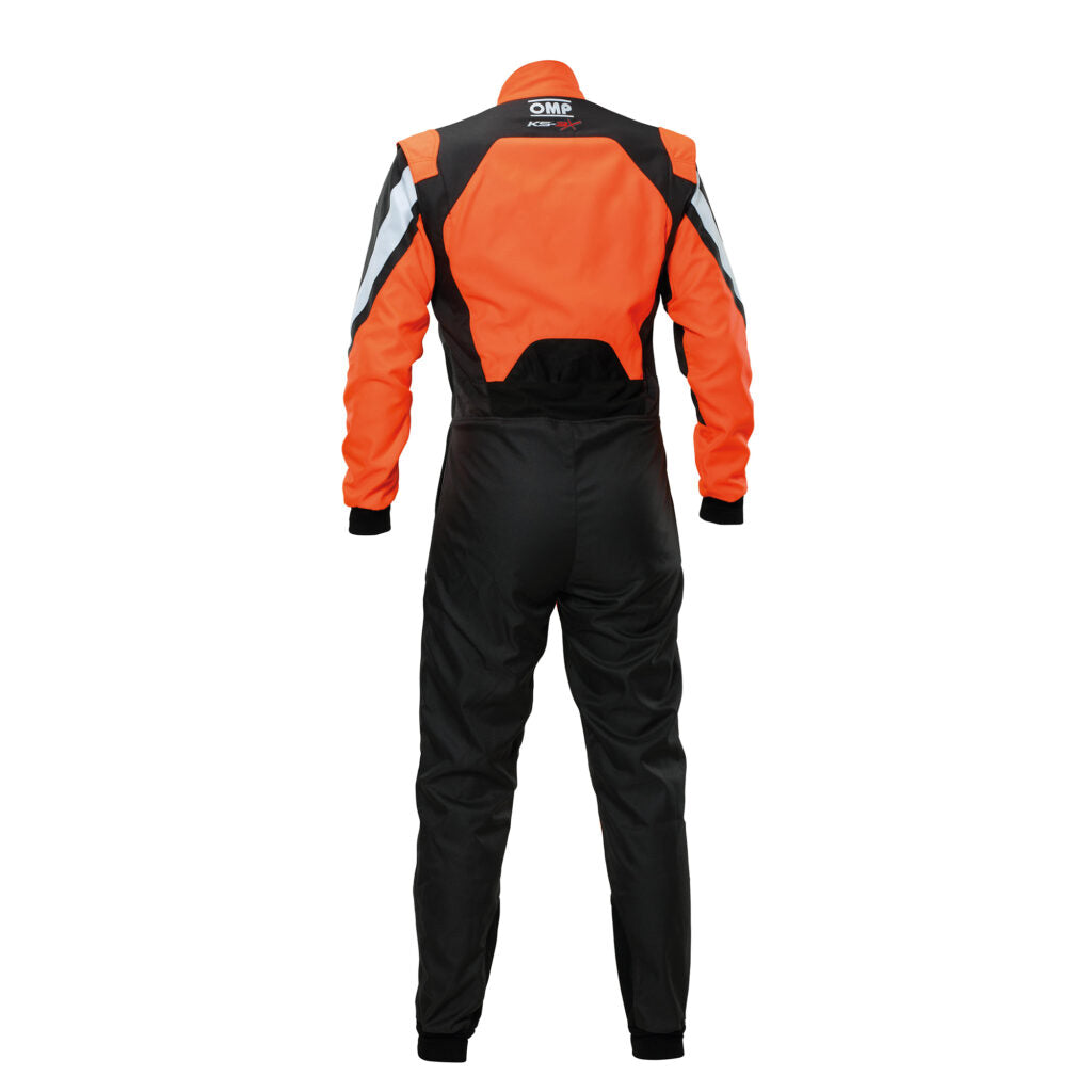 OMP KA0-1734-AK1-179-120 Костюм для картингу KS-3X для дітей, FIA 8877-2022, Чорний / Помаранчевий флуо, Розмір 120 Photo-1