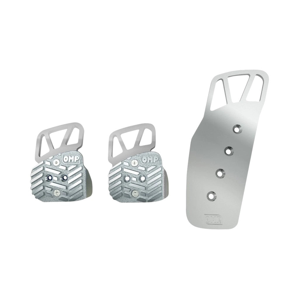 OMP OA0-1069-003 Комплект із 3 педалей, анодований алюміній, Сріблястий Photo-0