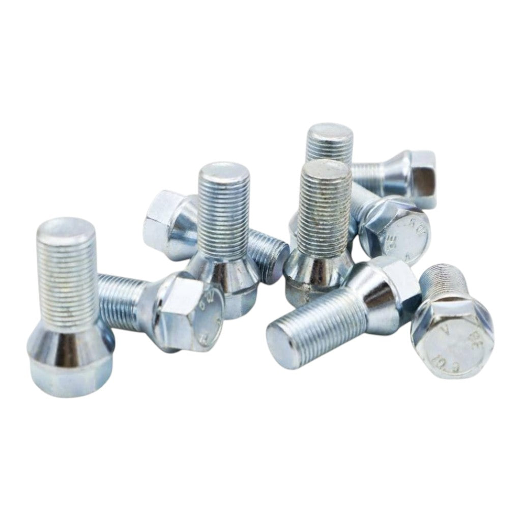 OMP OMPS09191202 Короткий болт для колісної проставки M12 x 1.5, сріблястий, 10 шт Photo-0