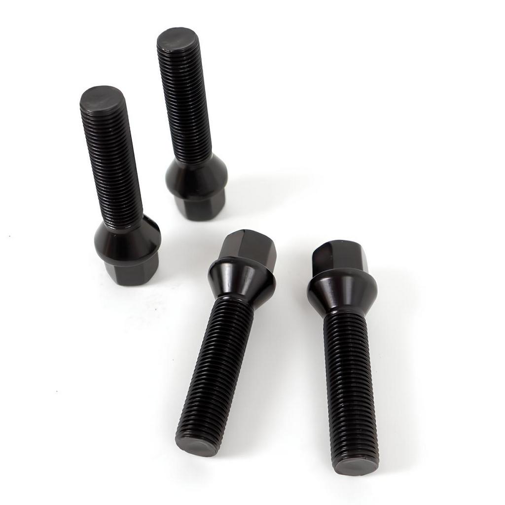 OMP OMPS09564801 Комплект колісних болтів M14x1.25, HEX: 17, L: 48мм, Чорний, 4 шт Photo-0