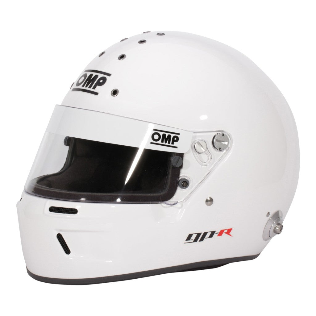 OMP SC0-0799-B01-020-S Закритий шолом для автоспорту GP-R, FIA 8859-2015, Білий, Розмір S Photo-0
