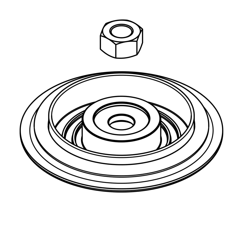 GARRETT 910476-0001 Комплект мембрани, 40 мм (включає складання мембрани та гайку штока клапана) для Вестгейту GVW-40 Photo-0