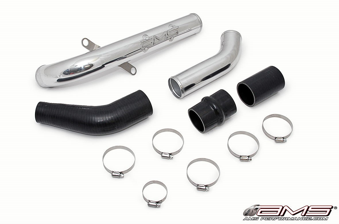 AMS AMS.04.09.0002-2 AMS EVO X Upper IC Pipe/Hotpipe BLACK POWDER COATED Photo-0