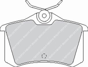 FERODO FCP726H Задні гальмівні колодки DS2500 для LANCIA Delta Evoluzione Photo-0