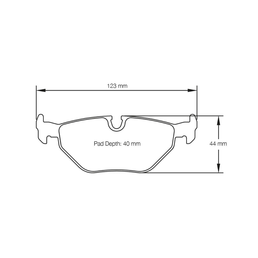 PAGID 1285-RSL29 Задні гальмівні колодки для BMW M3 (E36) / M5 (E34) Iron Brakes Photo-1