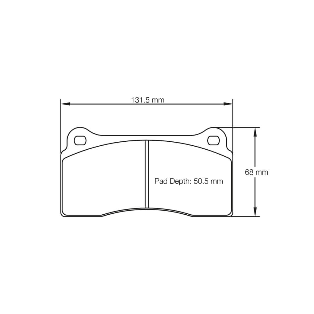 PAGID 1287-RSTD1 Задні гальмівні колодки RST D1 для NISSAN GT-R (R35) / BMW M2 Competition (F87) / M3 (F80) Керамічні гальма / M4 (F82) Керамічні гальма Photo-1