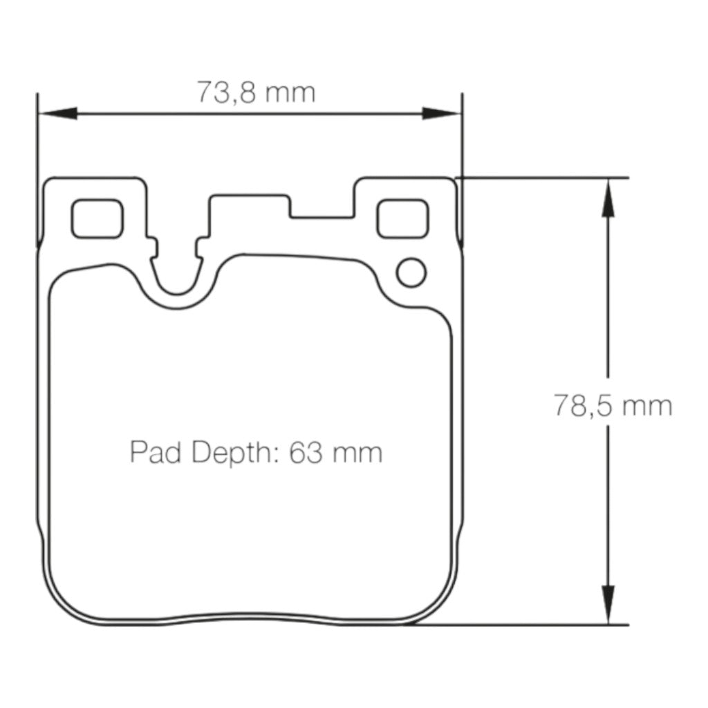 PAGID 4933-RSL1 Задні гальмівні колодки для BMW M2 (F87) / M3 (F80) / M4 (F82) Iron Brakes Photo-1