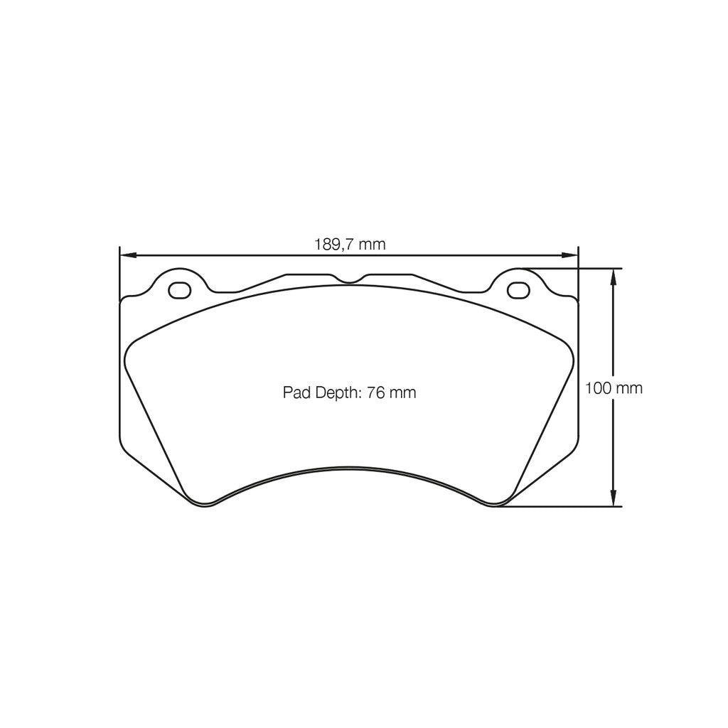 PAGID 8083-RSL1 Передні гальмівні колодки RSL1 AUDI RS6 (C6)/NISSAN GT-R R35 STILLEN / Brembo XA5.71.xx 6 поршень D76 Photo-1