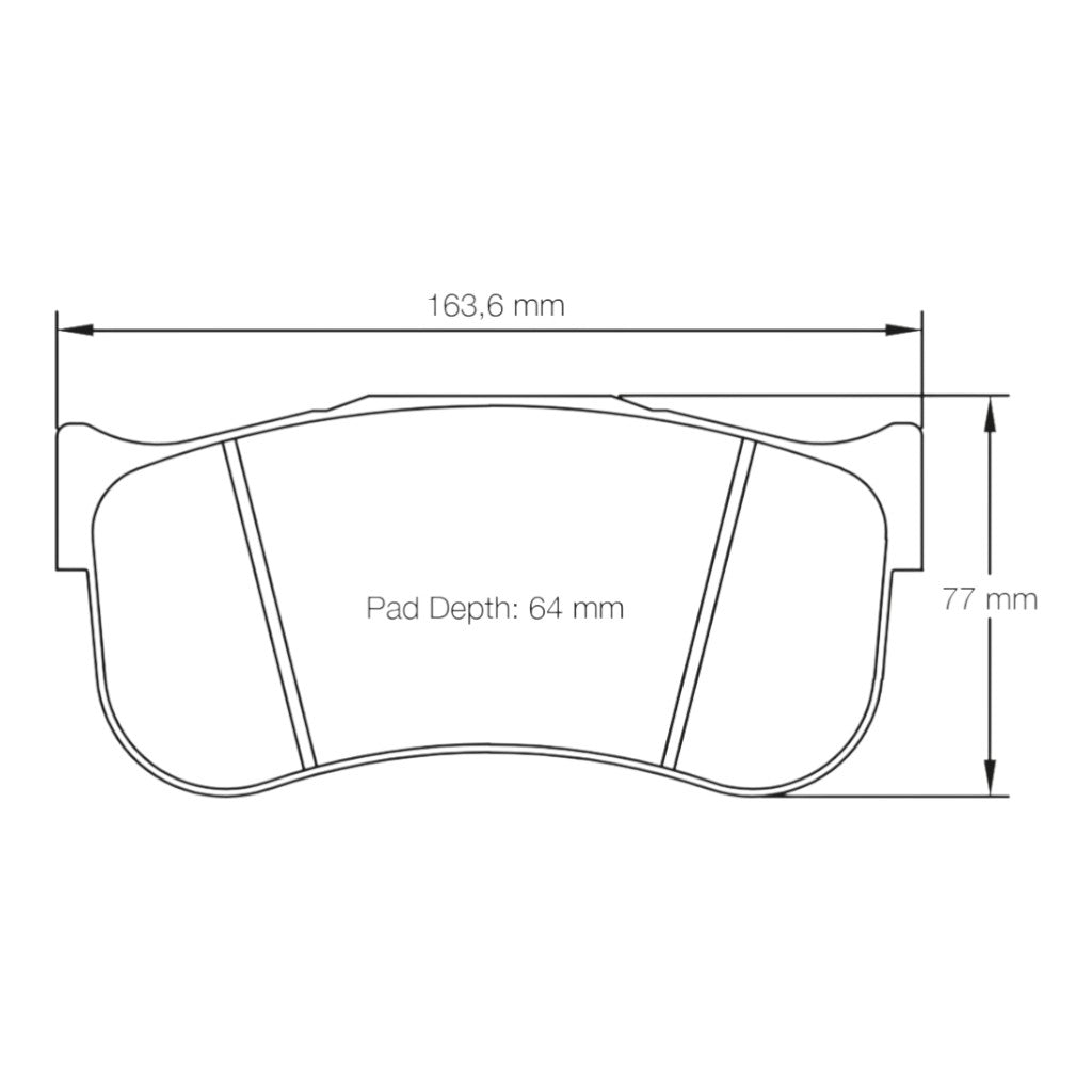 PAGID 8100-M2C Передні гальмівні колодки для TOYOTA GR Supra GT4 / BMW M2 CS Racing / M8 GTE Photo-1
