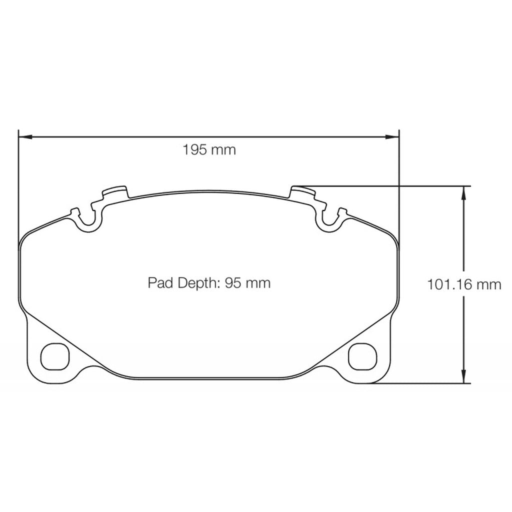 PAGID 8286-RSC1 Передні гальмівні колодки RSC1 для PORSCHE 911 Turbo (992) 2020+ (PCCB Brakes) Photo-1